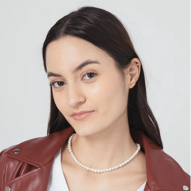 Collar de Perlas con Plata